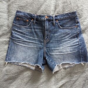 Madewell High Rise Denim Cut Off Shorts